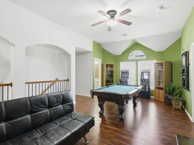 a bathroom with a sink vanity and a mirror