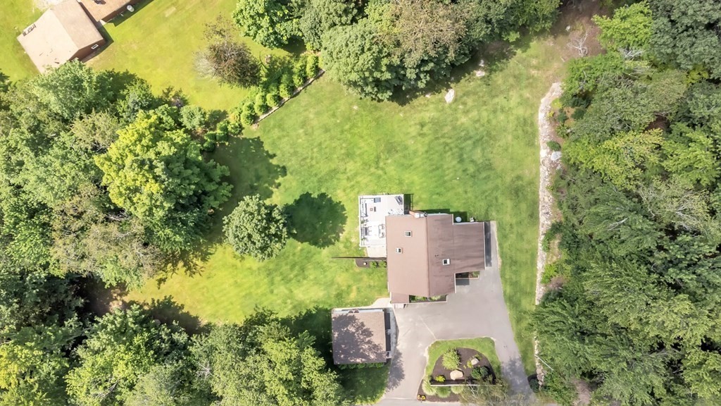 11 Pine Ridge Road Montgomery, MA 01085 - Photo 38 of 42 an aerial view of a house with yard and outdoor seating