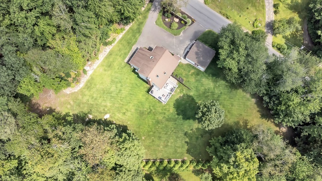 11 Pine Ridge Road Montgomery, MA 01085 - Photo 39 of 42 an aerial view of residential house with yard and swimming pool