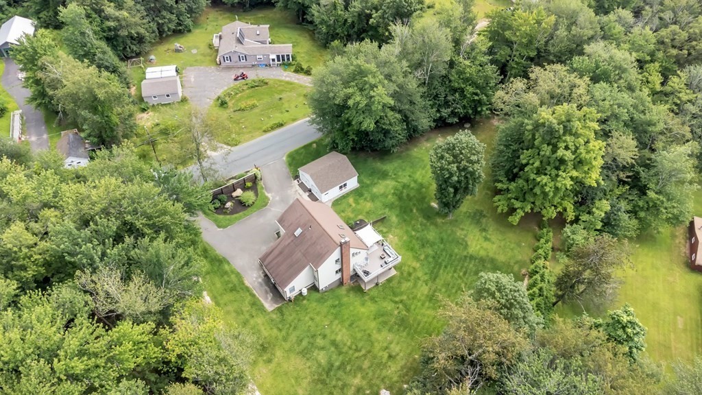 11 Pine Ridge Road Montgomery, MA 01085 - Photo 41 of 42 an aerial view of residential house with outdoor space and trees all around