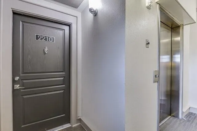 a view of front door