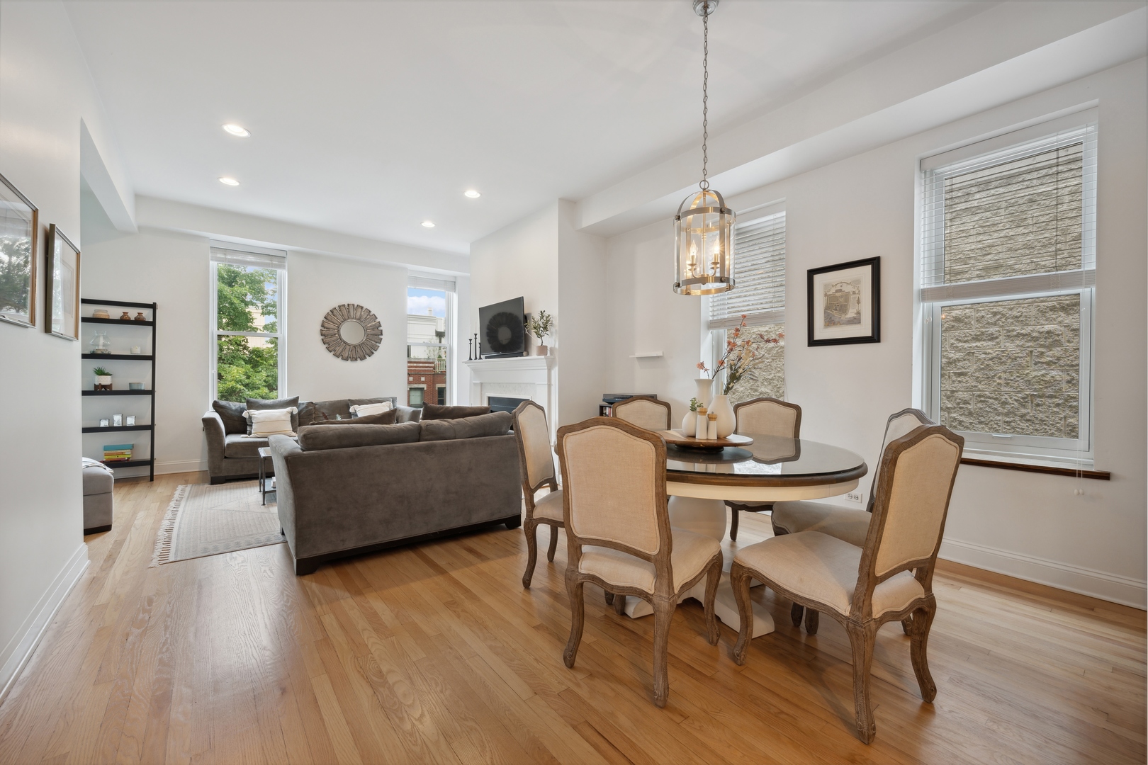 1667 North Bissell Street, Unit 2 Chicago, IL 60614 - Photo 7 of 14 a living room with furniture and wooden floor