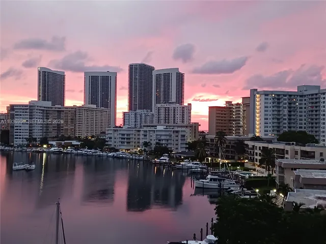 a city view with water and city view