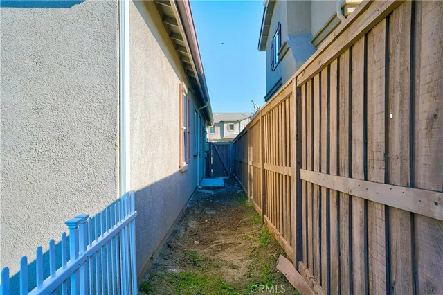 an aerial view of a swimming pool