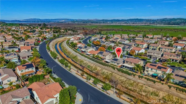 a view of a swimming pool with a garden