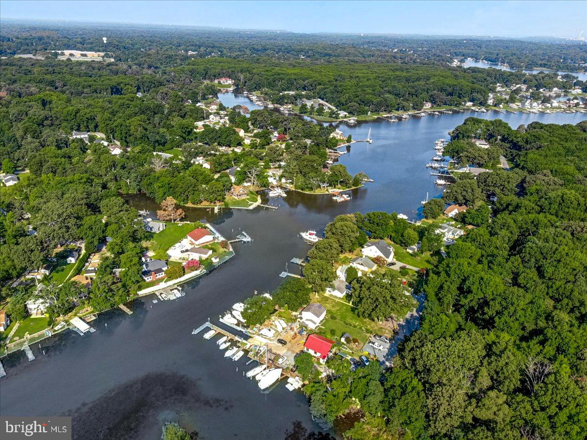 8260 Riverside Drive Pasadena, MD 21122 - Photo 16 of 26 Aerial View of Nearby Water Ways