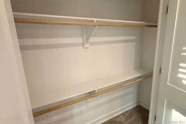 a close up view of racks on the wall