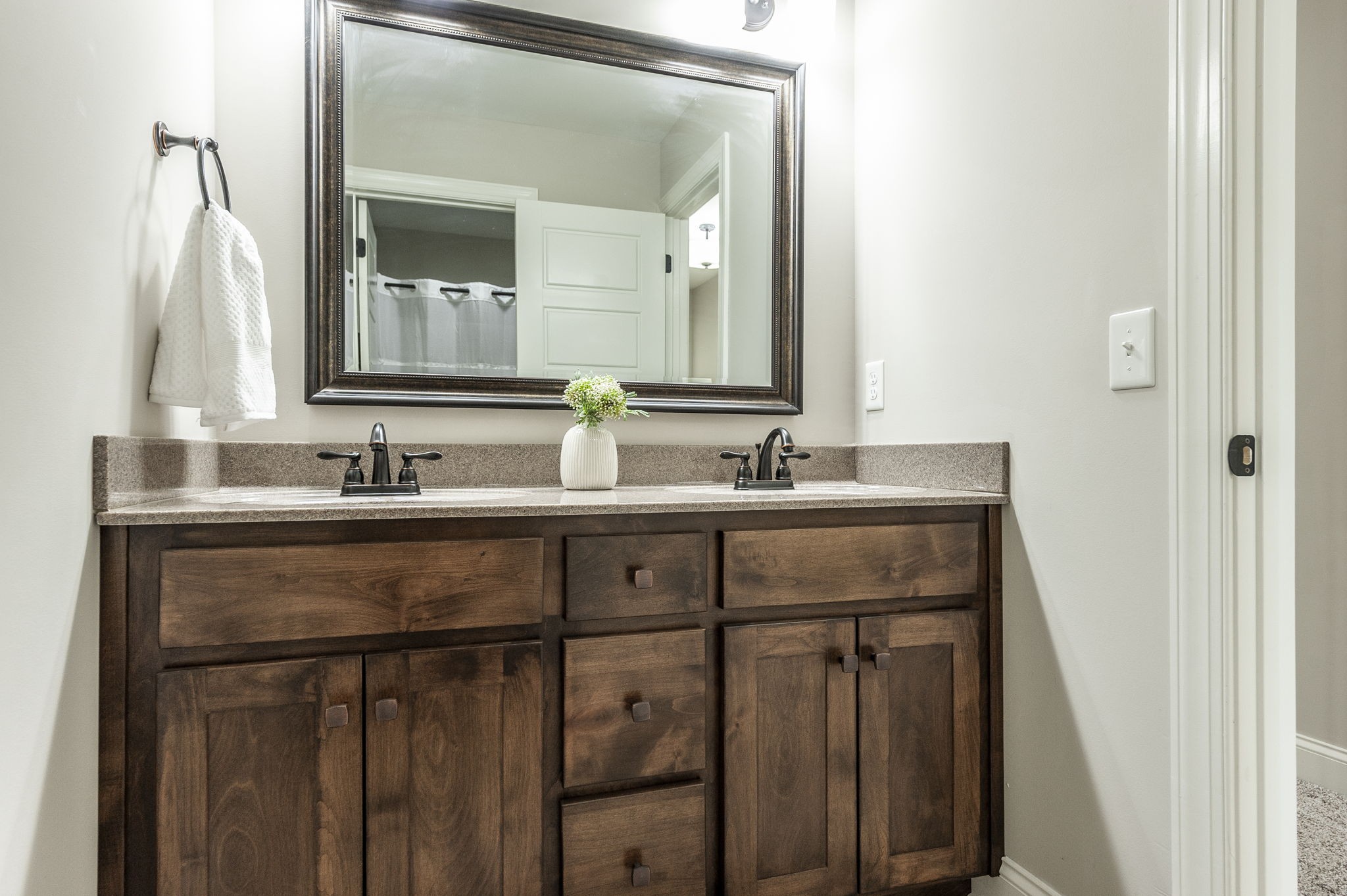 5563 Stacy Springs Road Springfield, TN 37172 - Photo 39 of 73 a bathroom with a sink vanity and a mirror