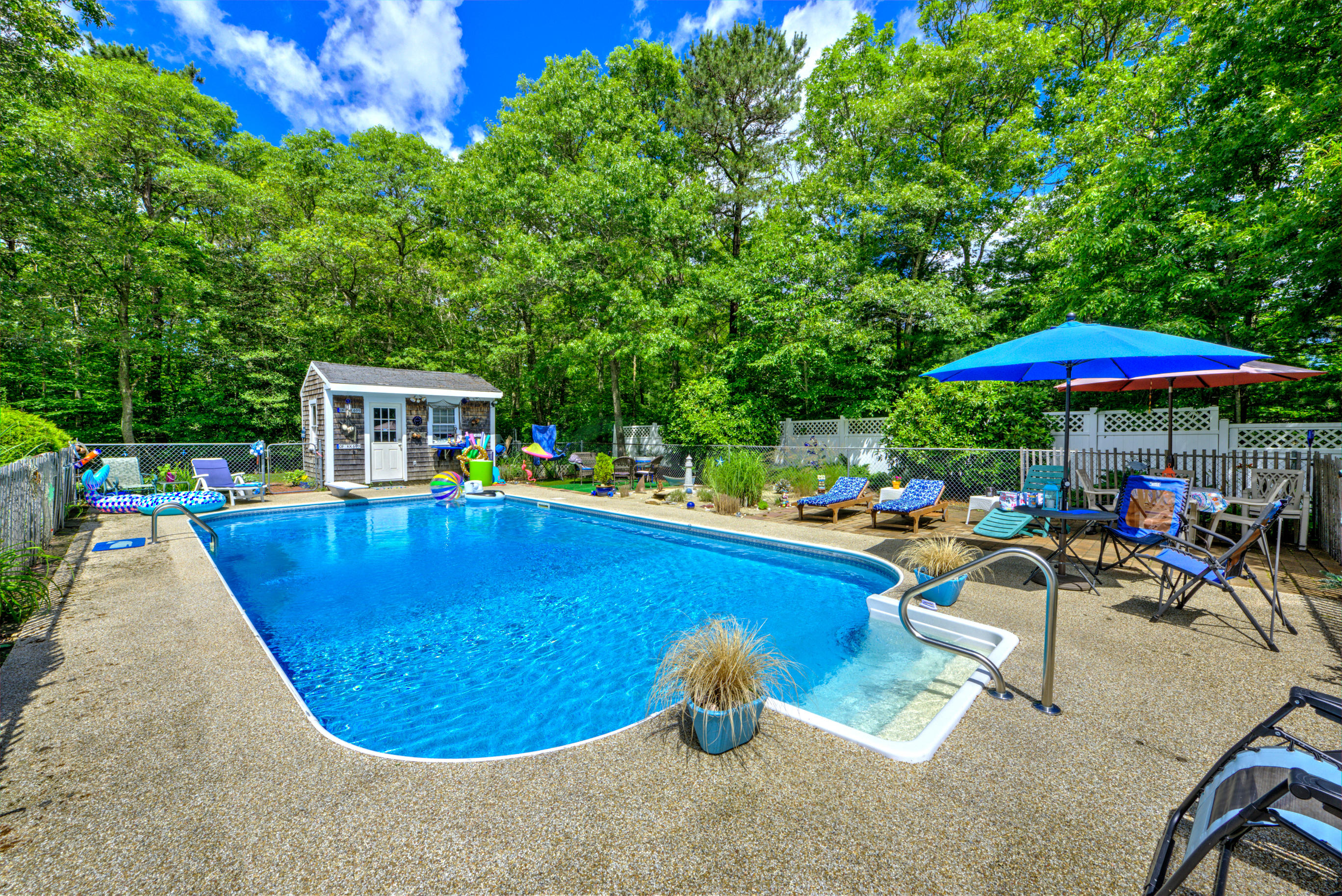 1 Cotuit Road Sandwich, MA 02563 - Photo 25 of 33 an outdoor space with swimming pool and furniture