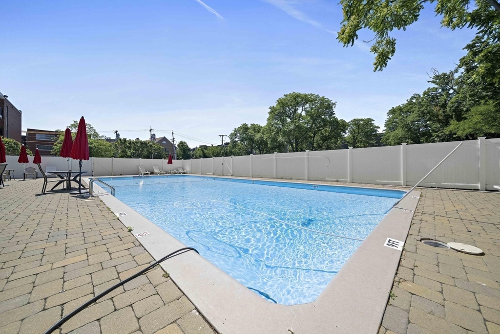 50 Green Street, Unit 108 Brookline, MA 02446 - Photo 18 of 22 a view of a swimming pool with a lounge chair
