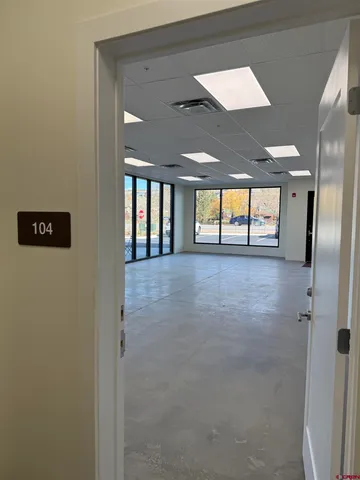 a view of an empty room