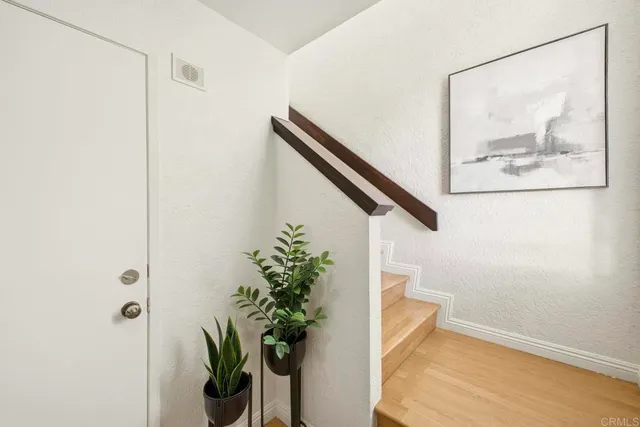 a view of entryway with stairs