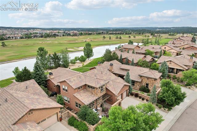 2204 Rocking Horse Court Colorado Springs, CO 80921 - Photo 47 of 50 Birds eye view of property featuring a water view