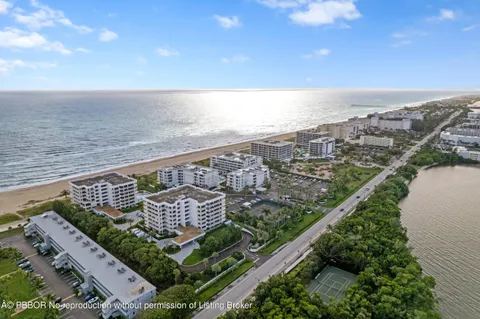 a view of an ocean and beach