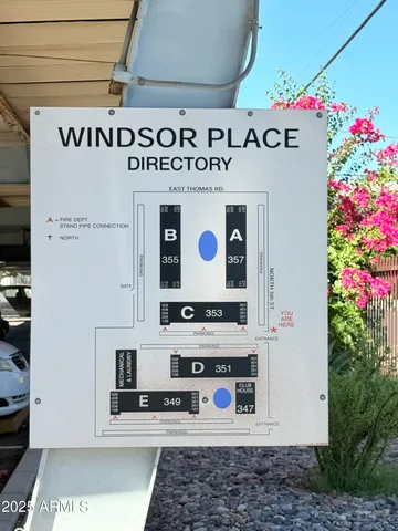 a view of a sign board