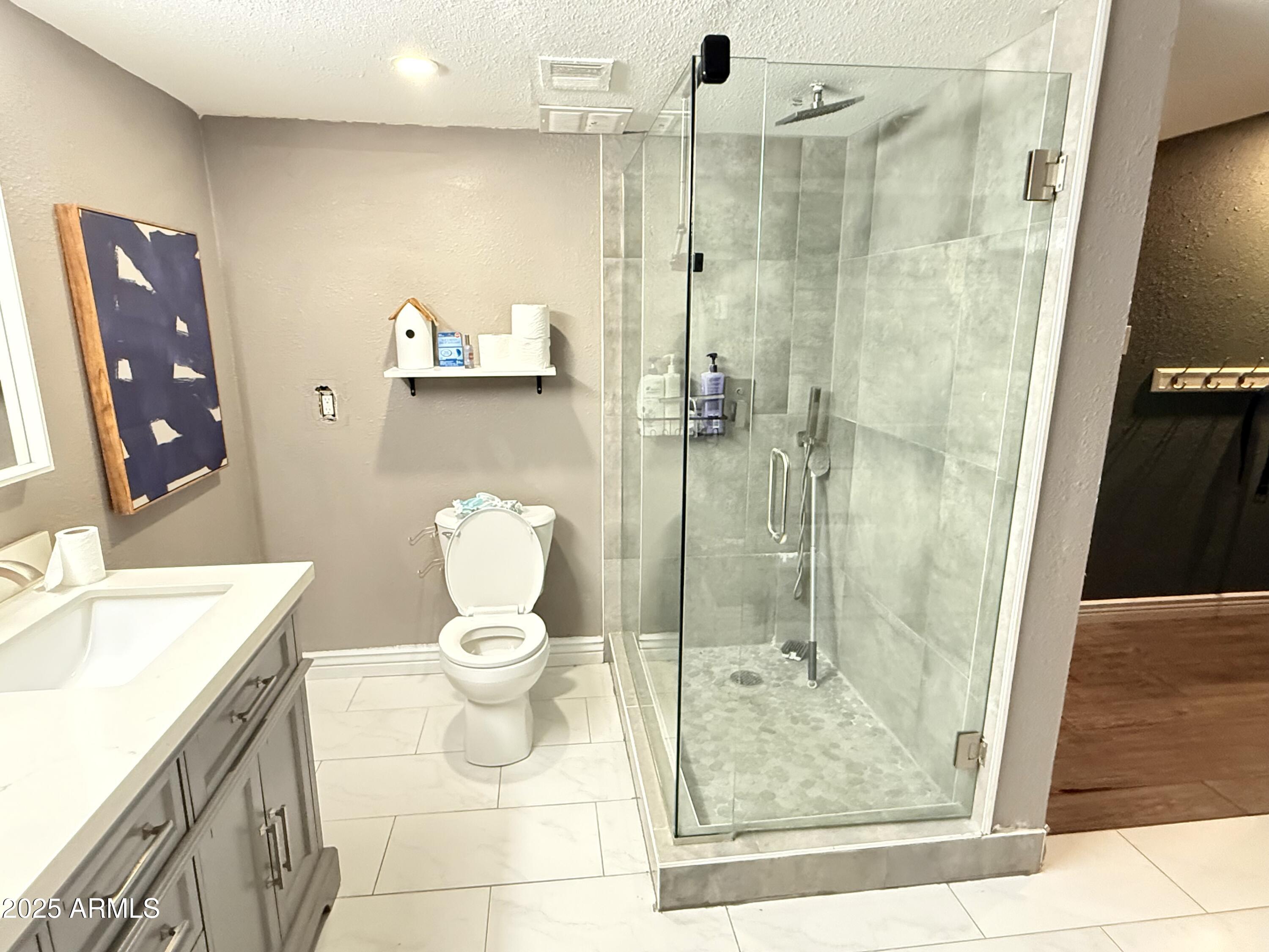 357 East Thomas Road, Unit A105 Phoenix, AZ 85012 - Photo 30 of 51 a bathroom with a sink toilet and shower