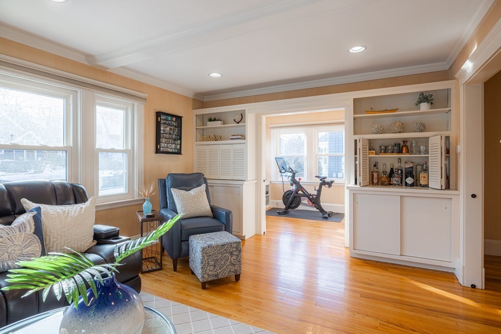 61 Nason Road Swampscott, MA 01907 - Photo 5 of 37 a living room with furniture and a wooden floor