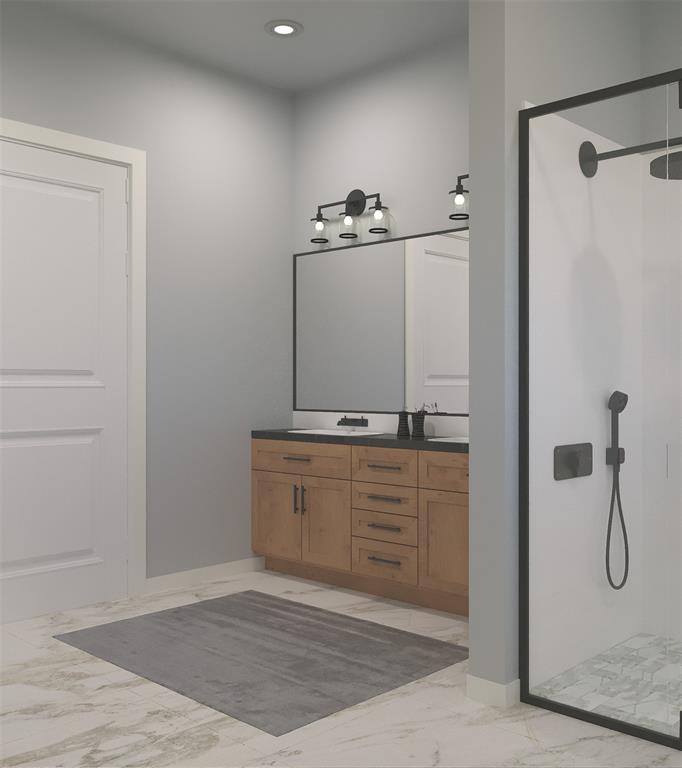 476 Lessie Circle Kennedale, TX 76060 - Photo 13 of 18 a bathroom with a shower and a sink