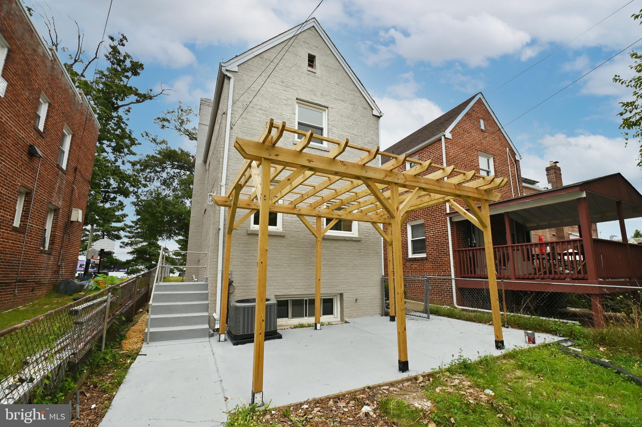 6420 Blair Road Northwest Washington, DC 20012 - Photo 2 of 30 Lovely rear yard with pergola