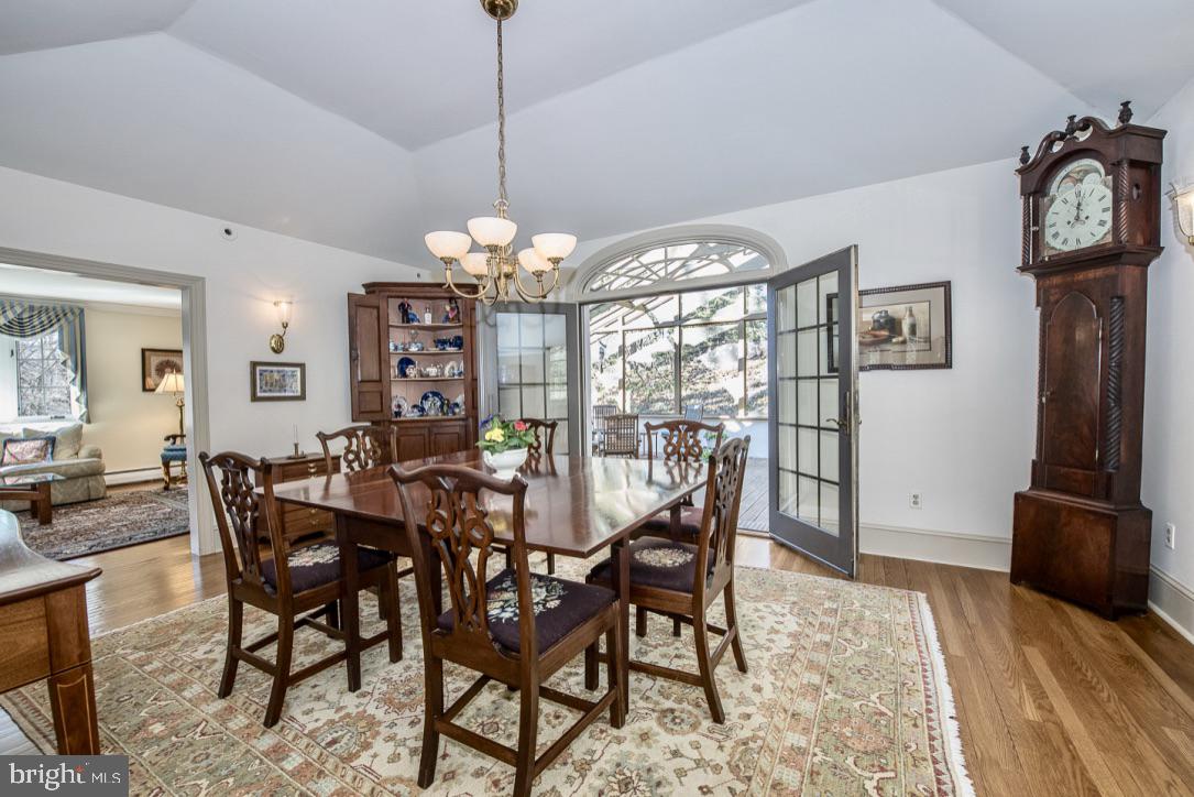 338 Greene Road Berwyn, PA 19312 - Photo 10 of 45 Dining Room with French doors to screened porch