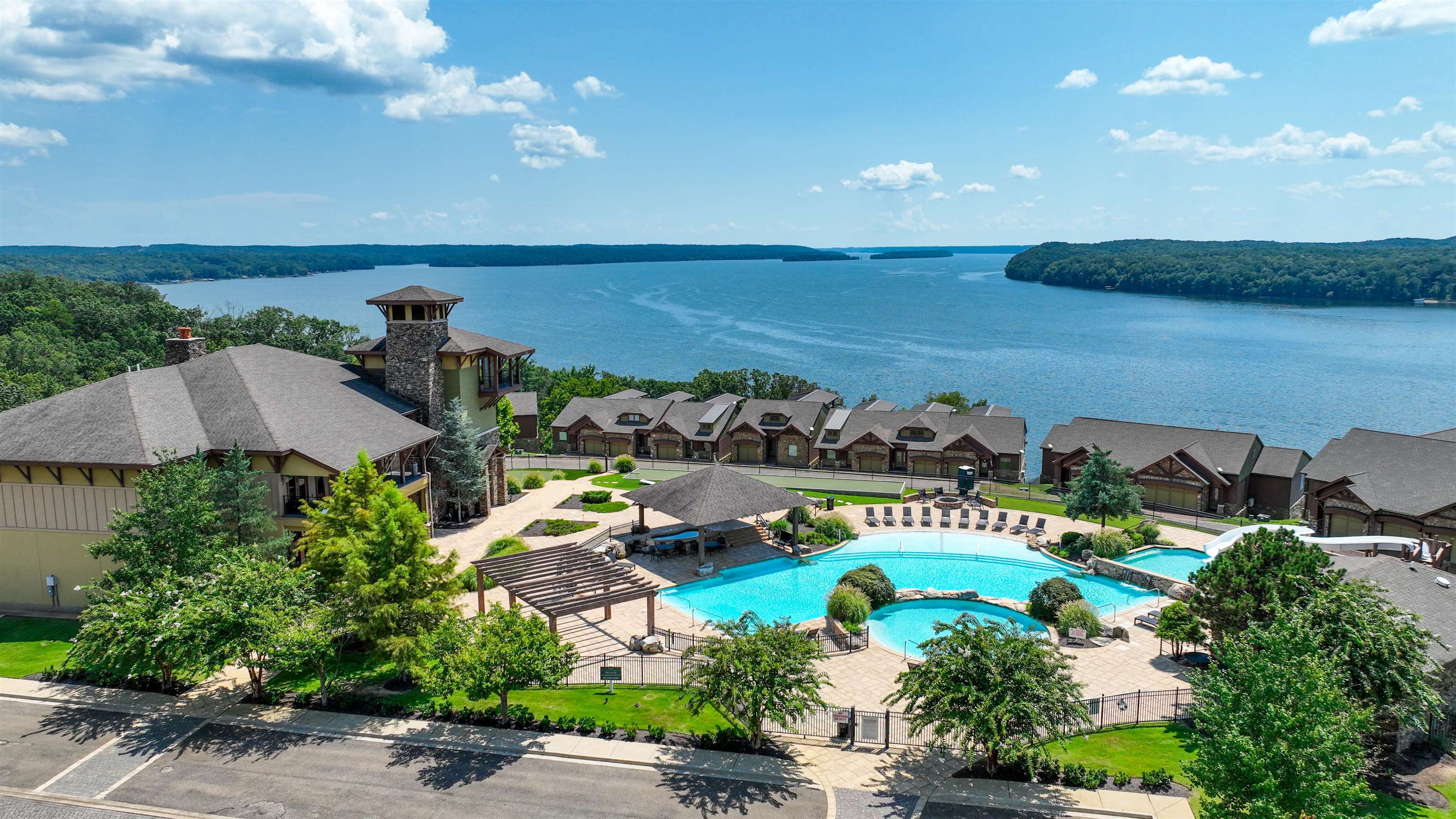 50 Legacy Pointe Savannah, TN 38372 - Photo 38 of 40 an aerial view of a house with a garden and lake view