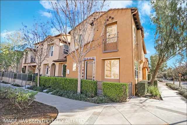 a view of a building along the street