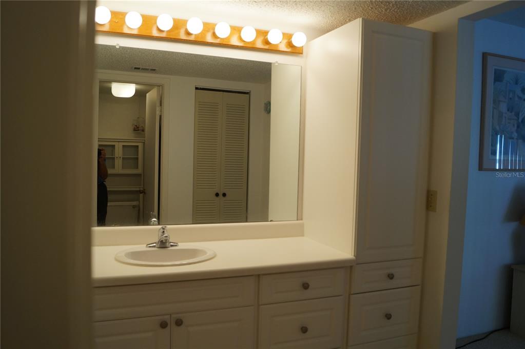 7701 Starkey Road, Unit 408 Seminole, FL 33777 - Photo 26 of 28 a bathroom with a sink and a mirror