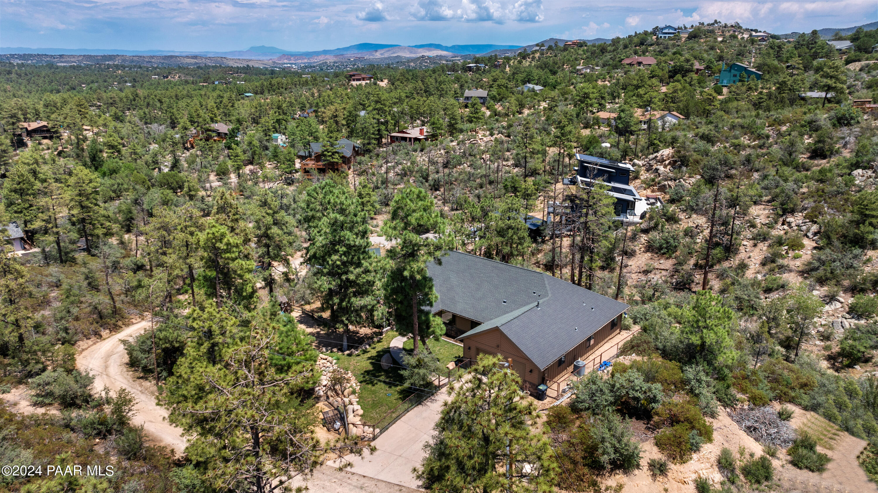 1775 South Sunnyside Road Prescott, AZ 86303 - Photo 33 of 46 Aerial View