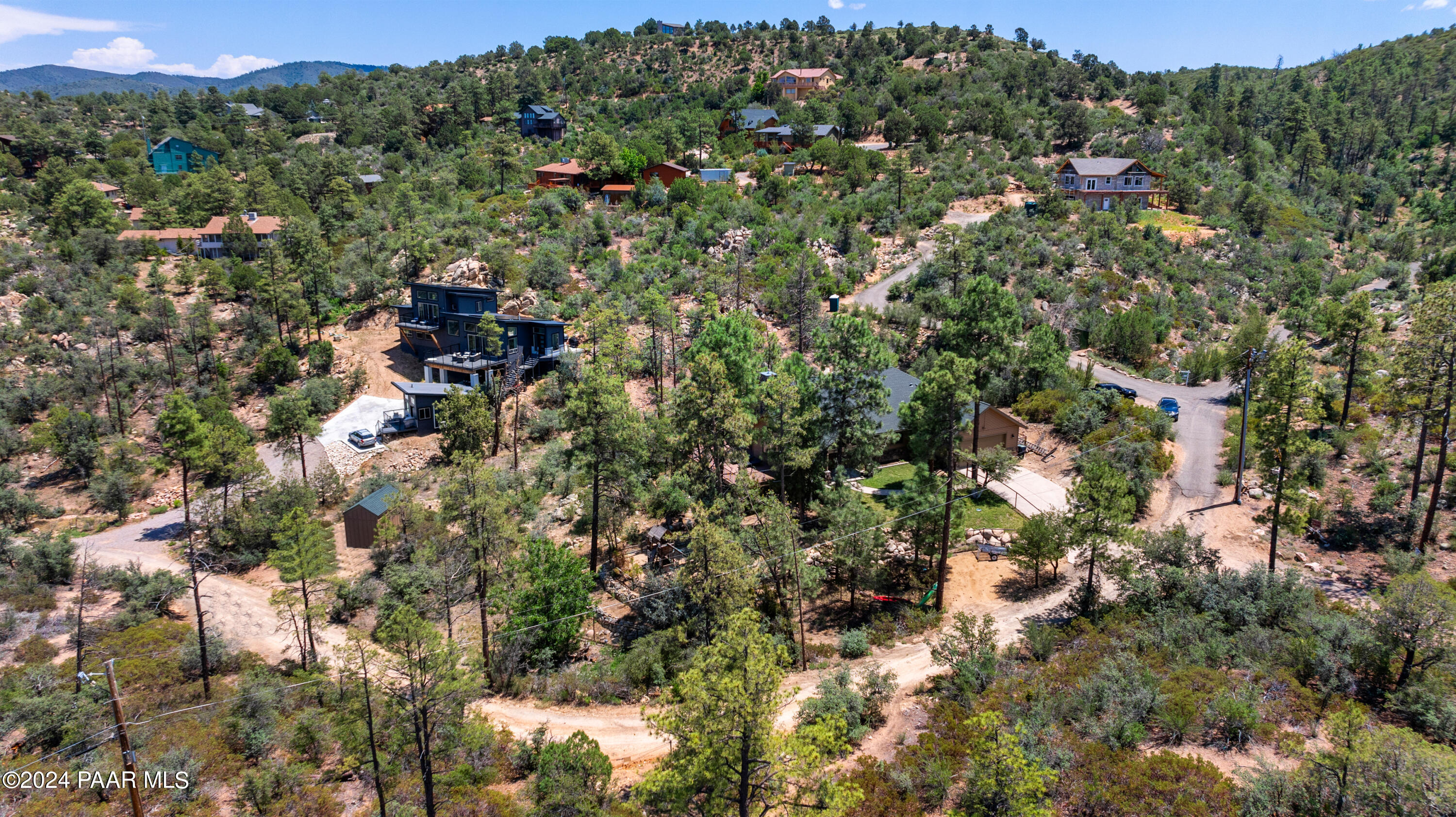 1775 South Sunnyside Road Prescott, AZ 86303 - Photo 35 of 46 Aerial View