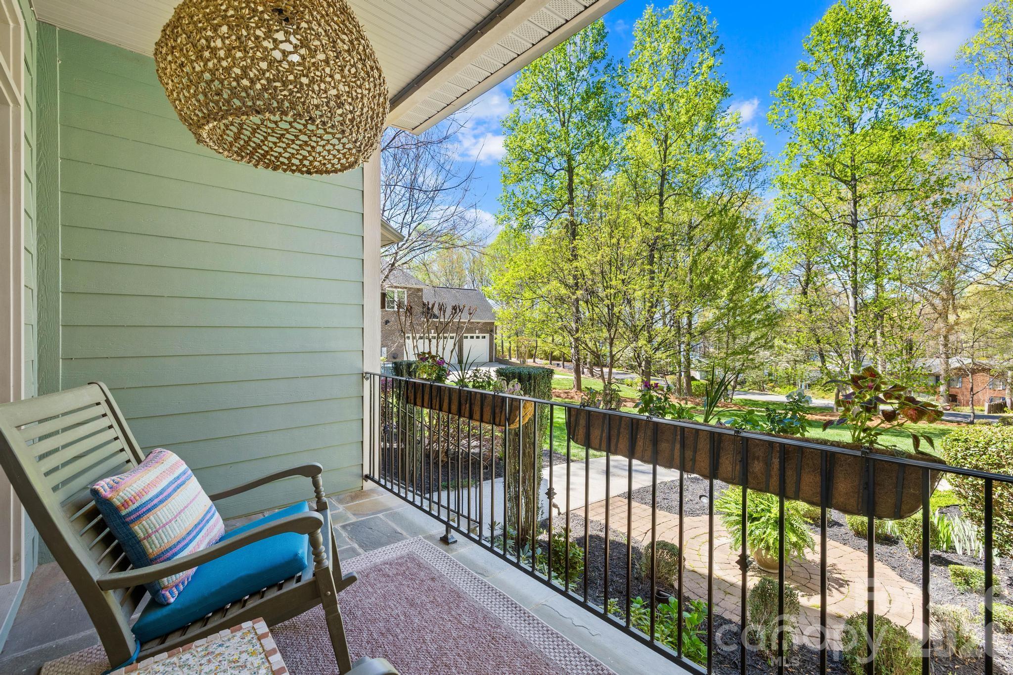 340 Riverwood Road Mooresville, NC 28117 - Photo 18 of 48 a view of a bench in balcony