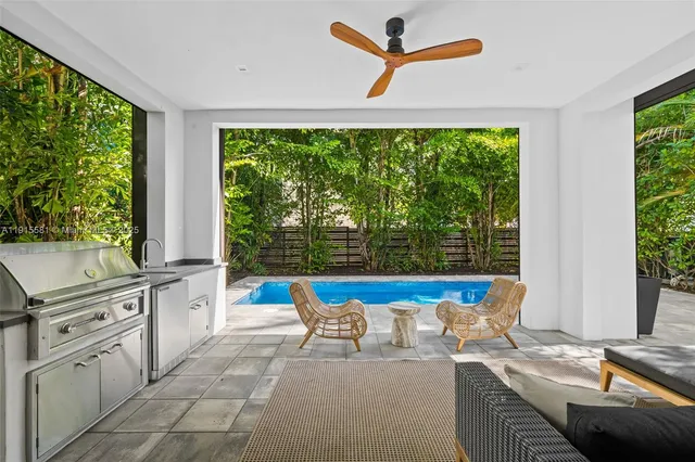 a very nice looking room with a large window