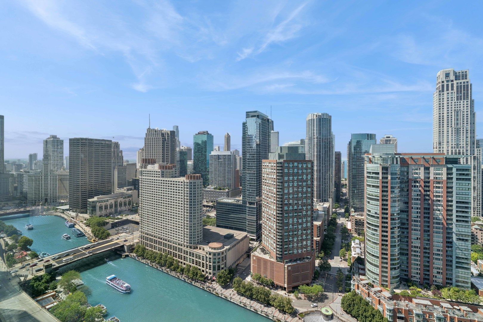 363 East Wacker Drive, Unit 2606 Chicago, IL 60601 - Photo 40 of 68 a view of city with tall buildings