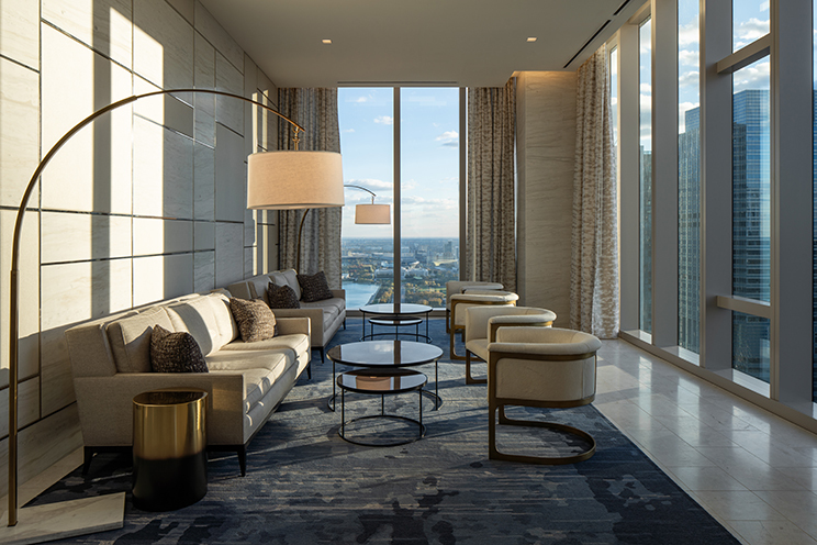 363 East Wacker Drive, Unit 2606 Chicago, IL 60601 - Photo 63 of 68 a living room with furniture and a window