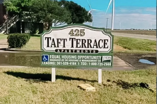 a view of a street sign