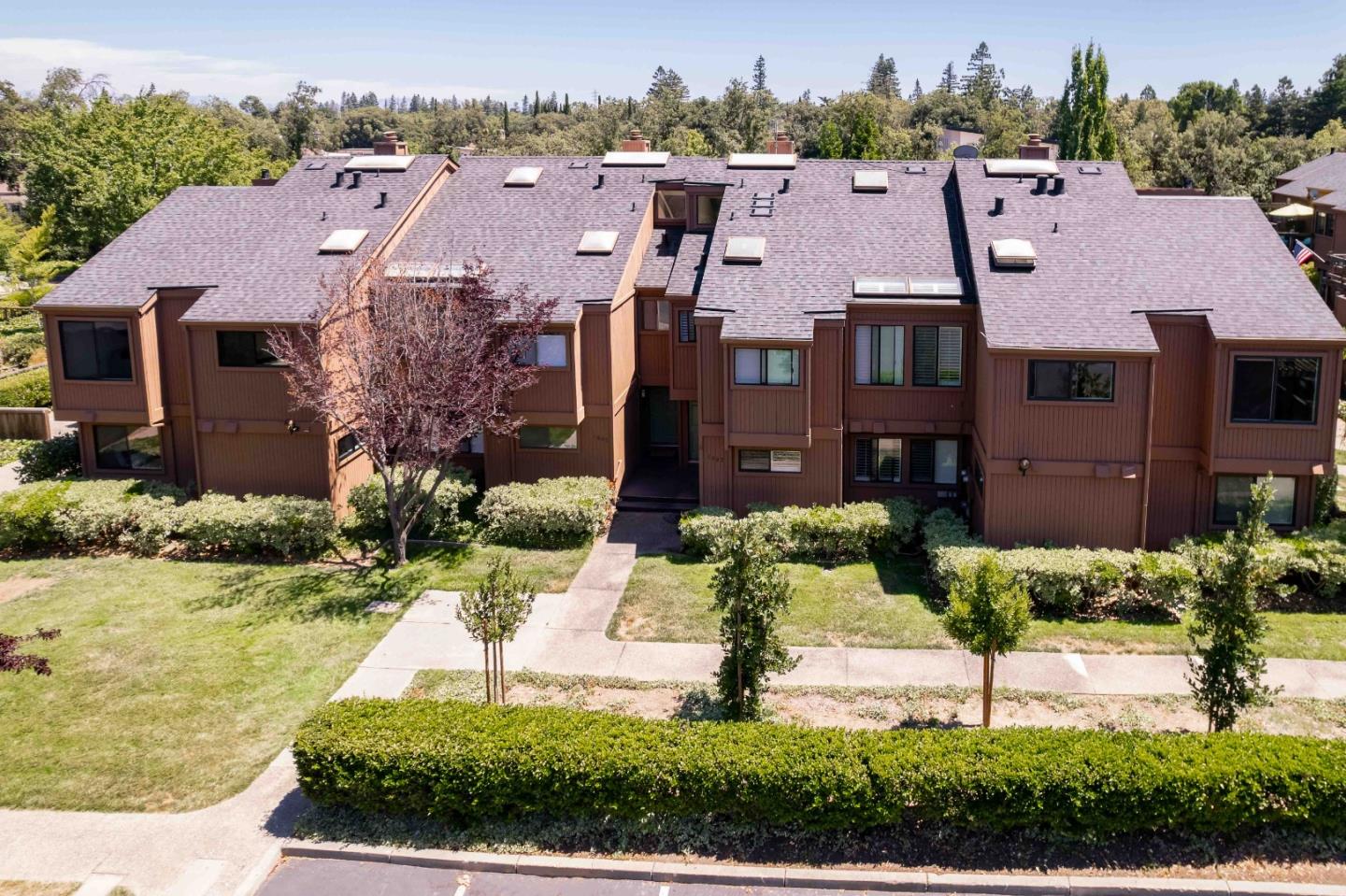 1655 Grant Road Mountain View, CA 94040 - Photo 24 of 24 an aerial view of house with yard swimming pool and outdoor seating