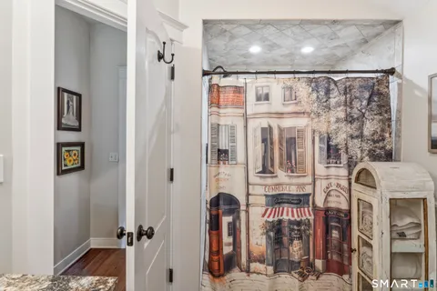 a very nice looking room with a large window