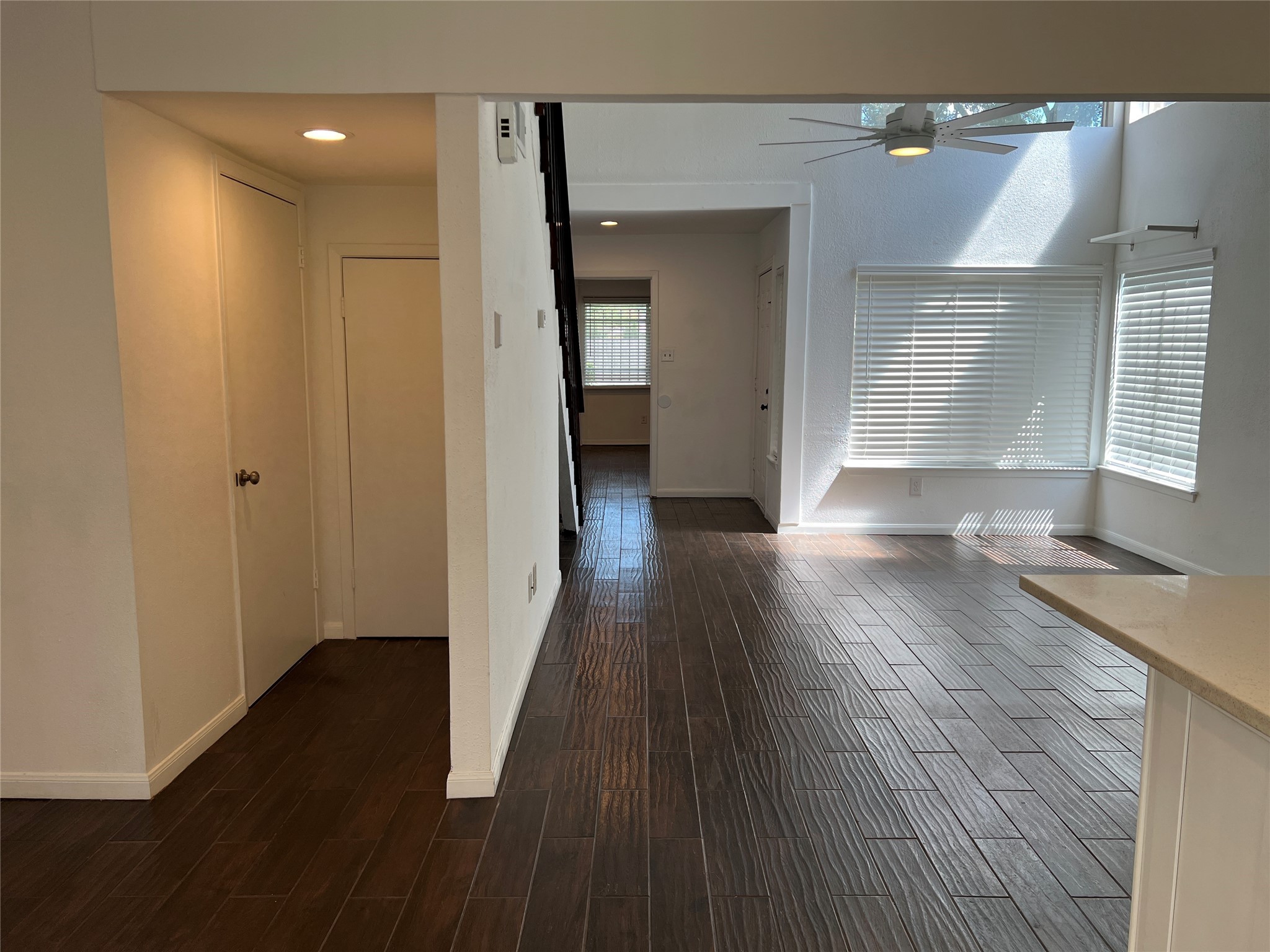 2372 Woodland Park Drive, Unit 121 Houston, TX 77077 - Photo 25 of 47 a view of hallway with wooden floor