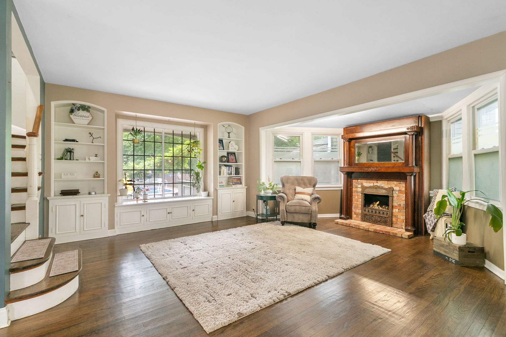11345 South Bell Avenue Chicago, IL 60643 - Photo 11 of 28 a living room with furniture and a fireplace