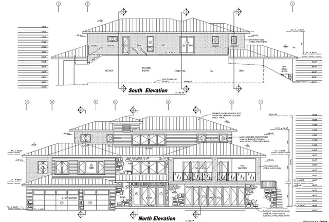 a view of a large window