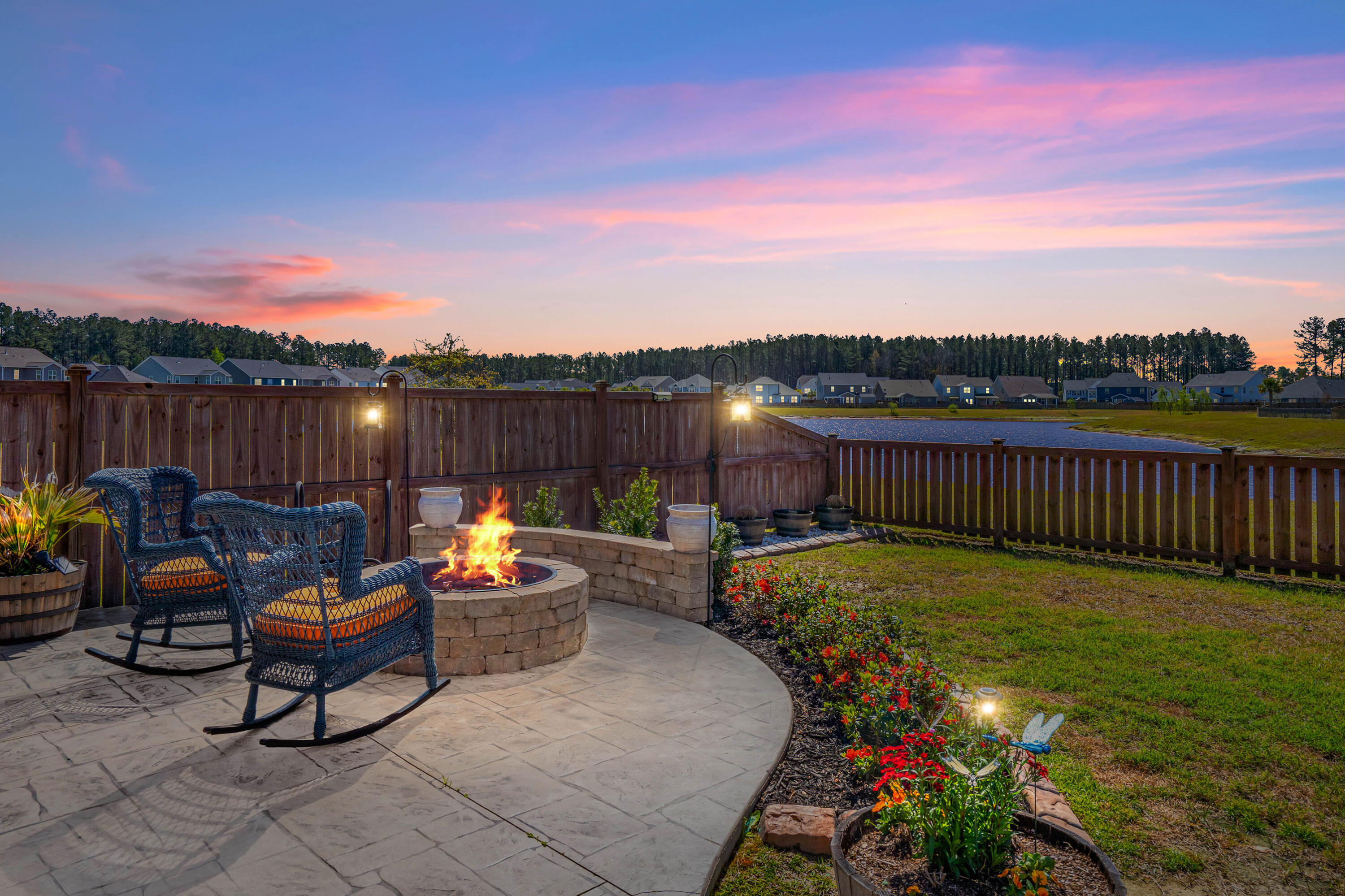 110 Rouen Lane Summerville, SC 29486 - Photo 1 of 66 Built in firepit