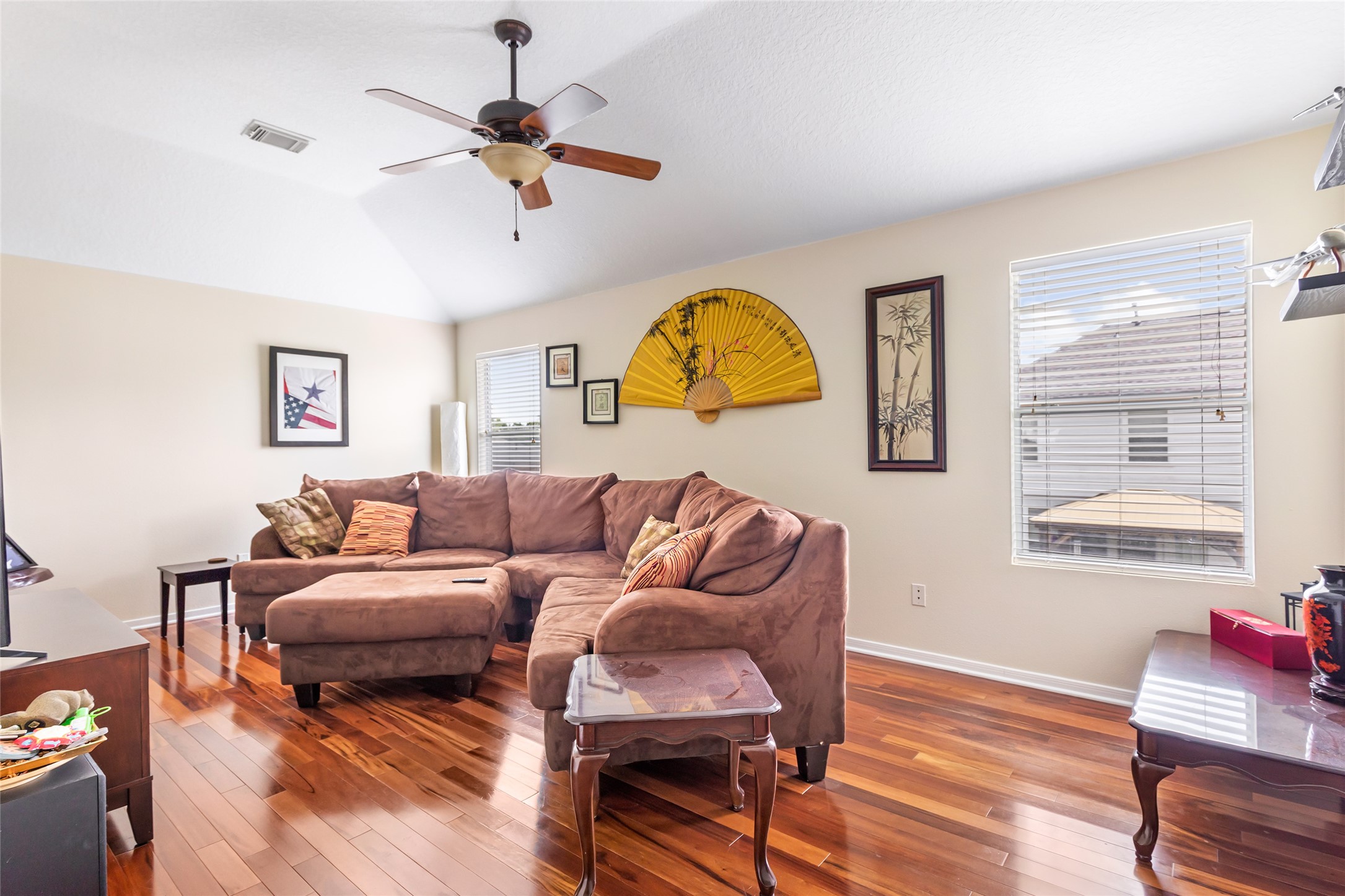 12122 Landsdown Ridge Way Humble, TX 77346 - Photo 31 of 34 Spacious game room for the big or little kiddos. Just look at that flooring Brazilian oak.