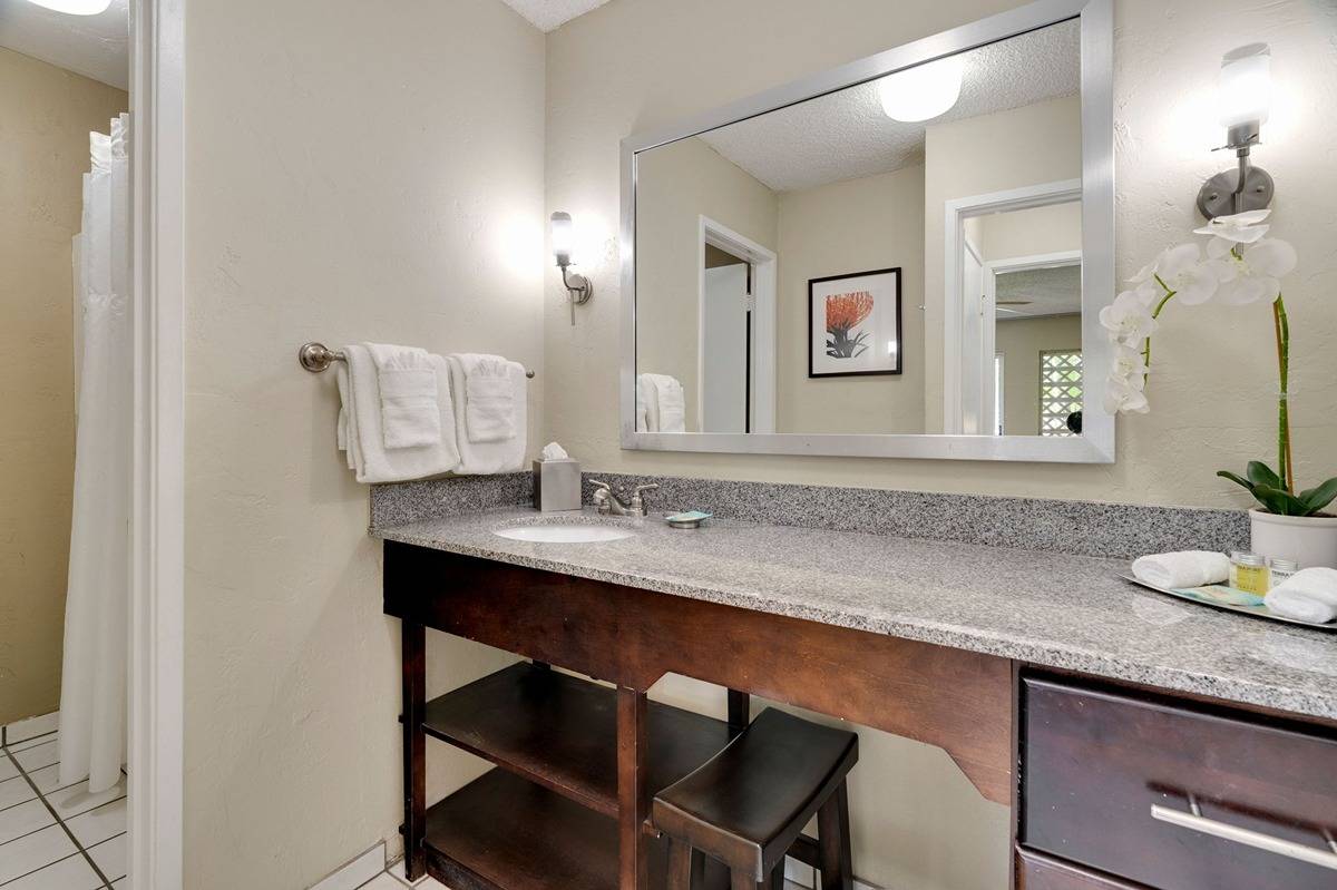 525 Aleka Loop, Unit C5 Kapaa, HI 96746 - Photo 14 of 24 a bathroom with a sink and a mirror