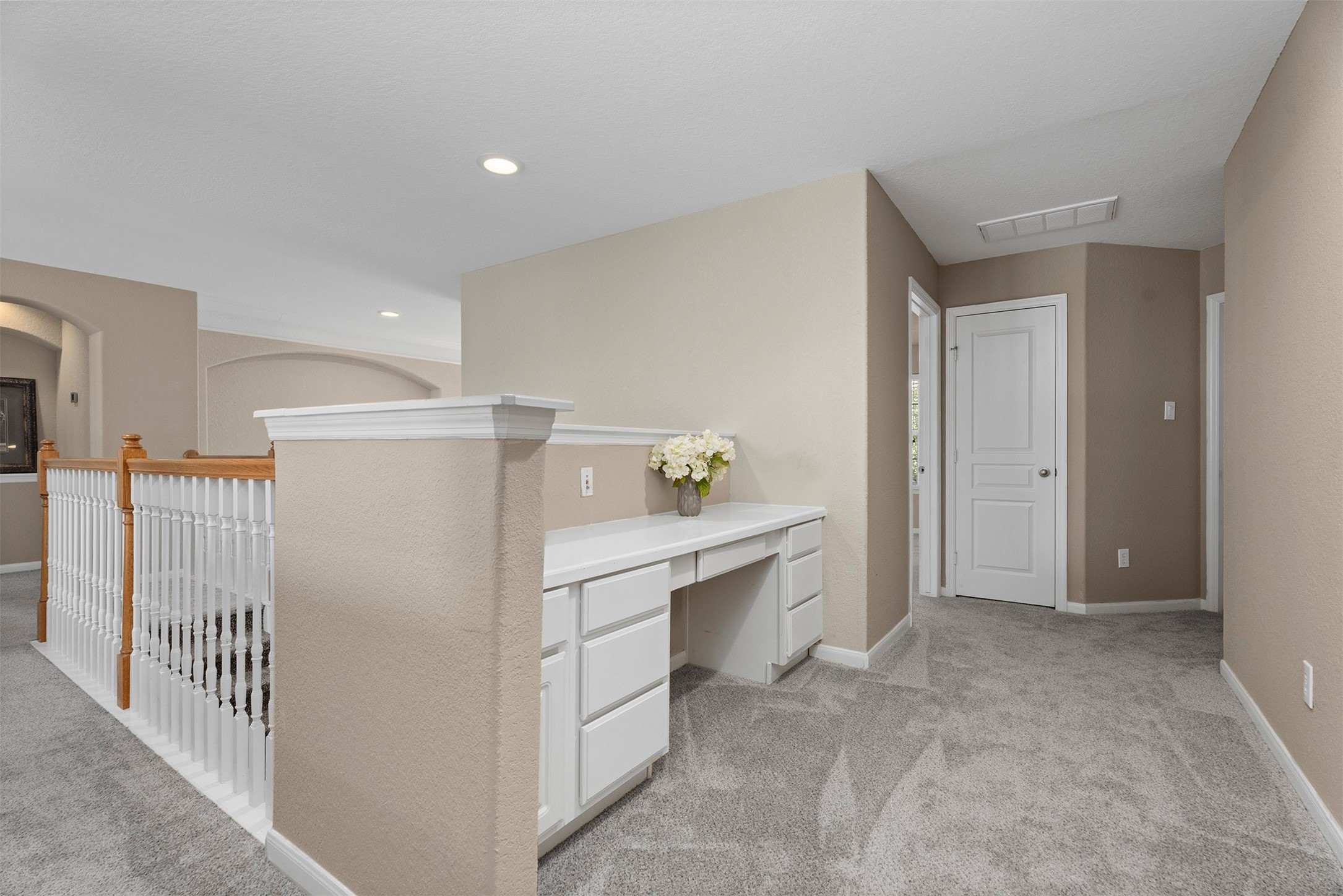 6326 Cash Oaks Drive Spring, TX 77379 - Photo 33 of 49 Built in desk upstairs is the perfect space for a homework area.