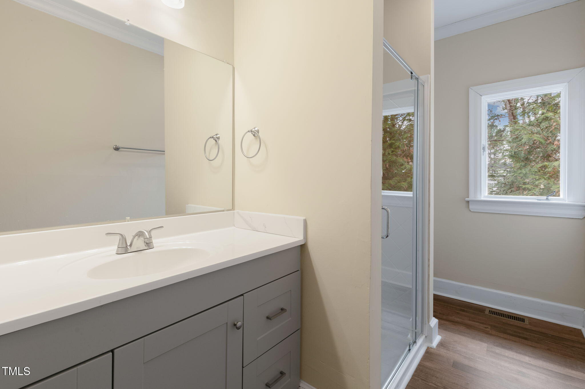 1109 Peachtree Road Northwest Wilson, NC 27896 - Photo 29 of 41 a bathroom with a sink and a mirror