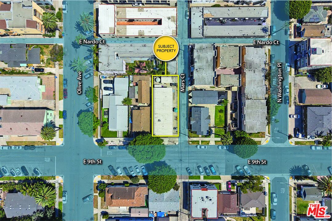 815 East 9th Street Long Beach, CA 90813 - Photo 2 of 5 an aerial view of residential houses with outdoor space and parking