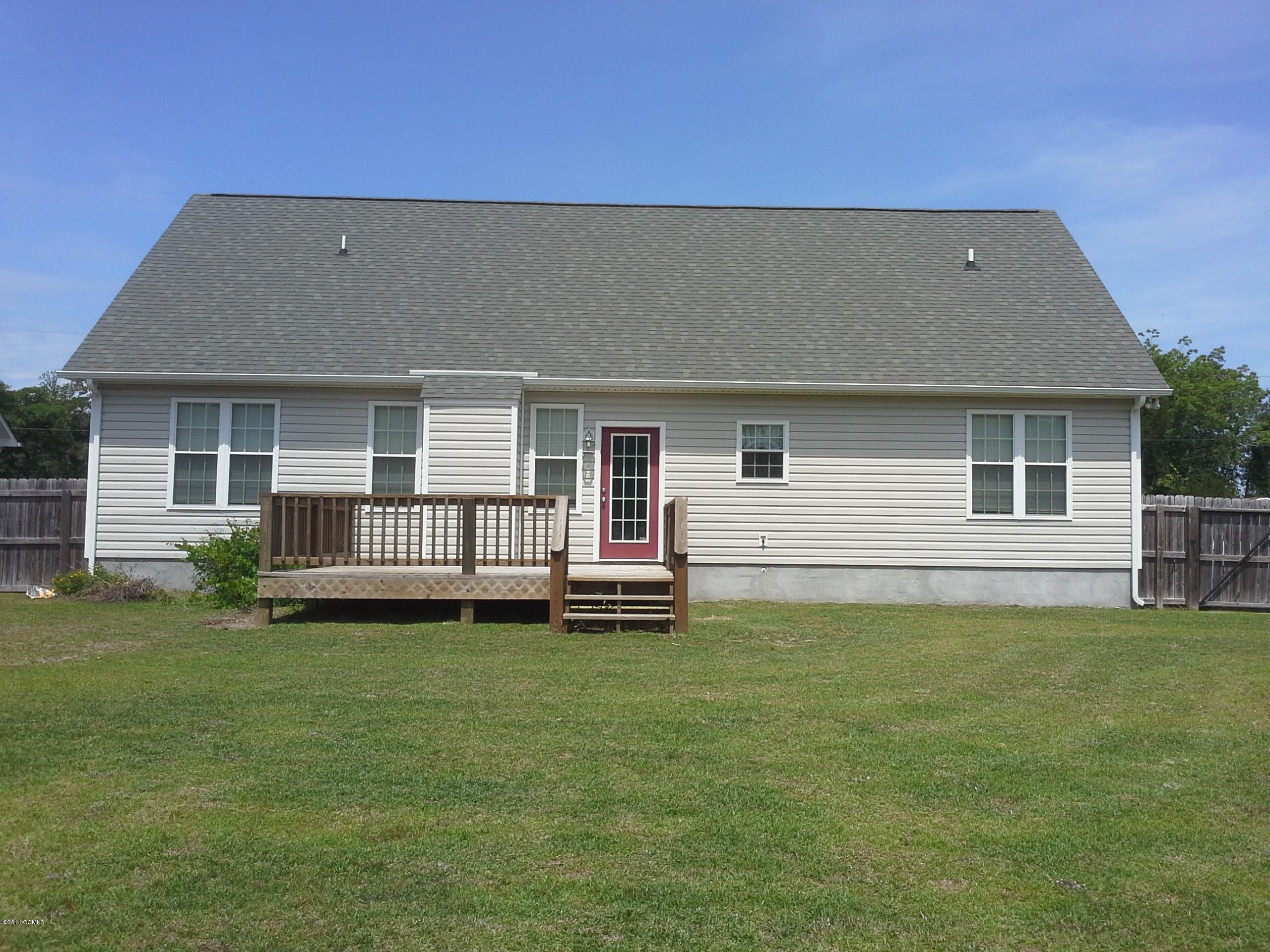 455 Nine Foot Road Newport, NC 28570 - Photo 23 of 24 Rear View & Deck