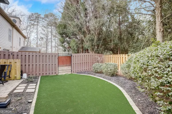 a garden view