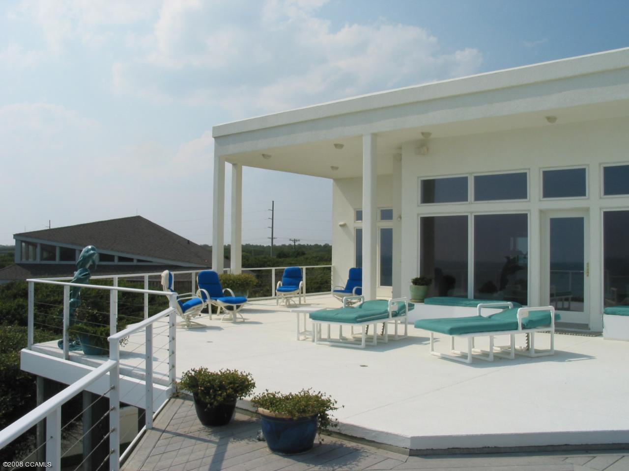 197 Salter Path Road Pine Knoll Shores, NC 28512 - Photo 4 of 5 VIEW OF PATIO