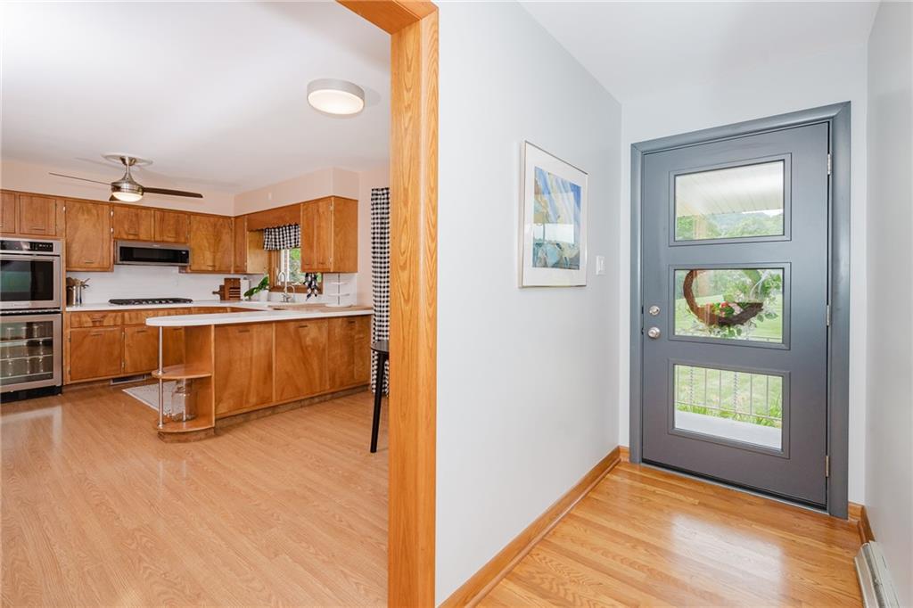 555 North 9th Street Indiana, PA 15701 - Photo 6 of 38 a kitchen with stainless steel appliances granite countertop a refrigerator and a stove top oven