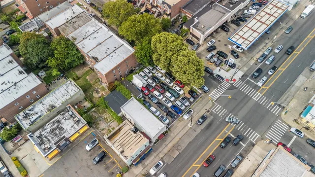 an aerial view of a city